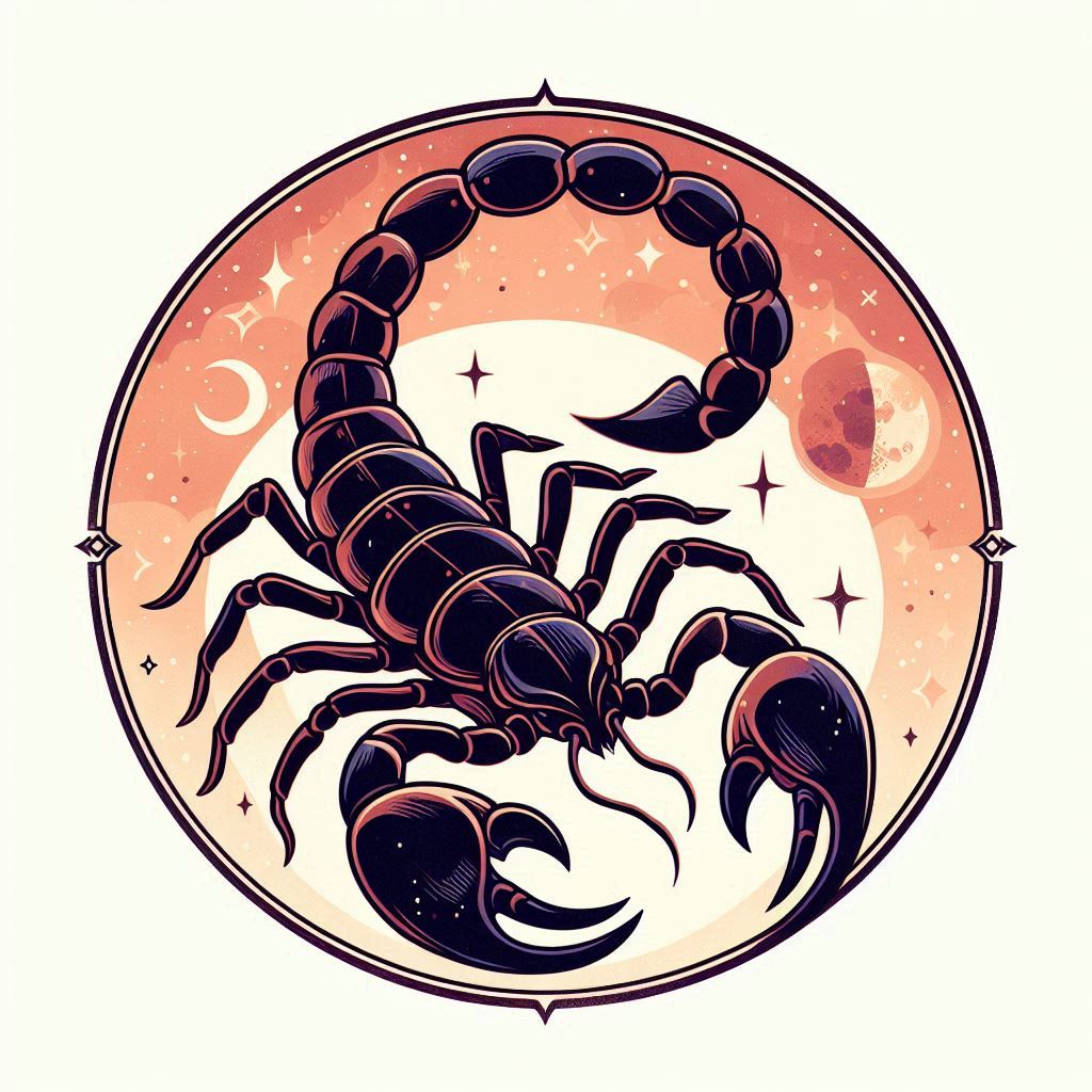 Scorpio zodiac sign illustration Scorpio zodiac sign illustration