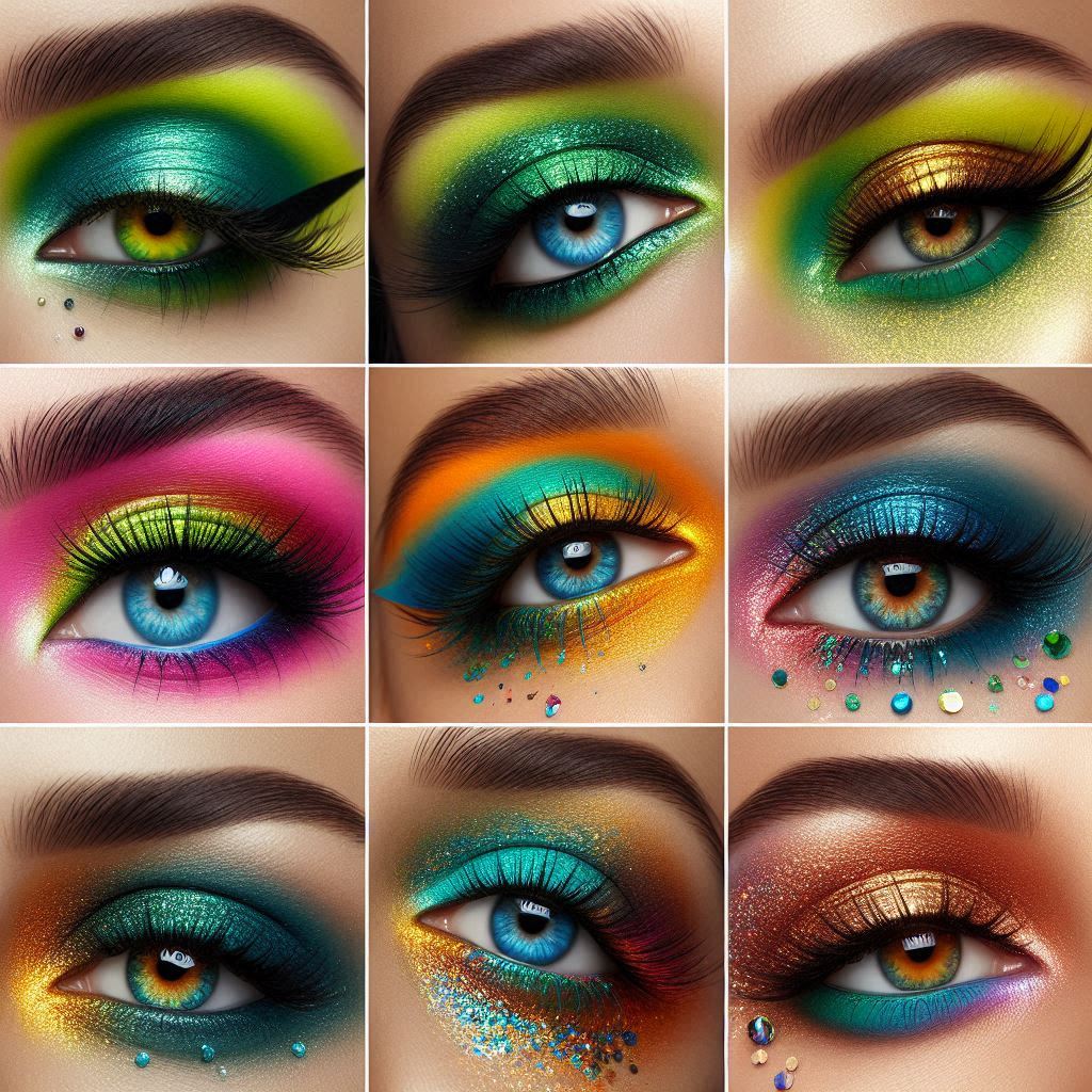 Colorful eye makeup looks Colorful eye makeup looks