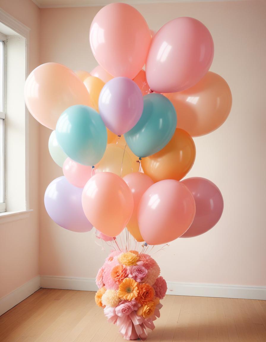 Pastel balloon bouquet Pastel balloon bouquet