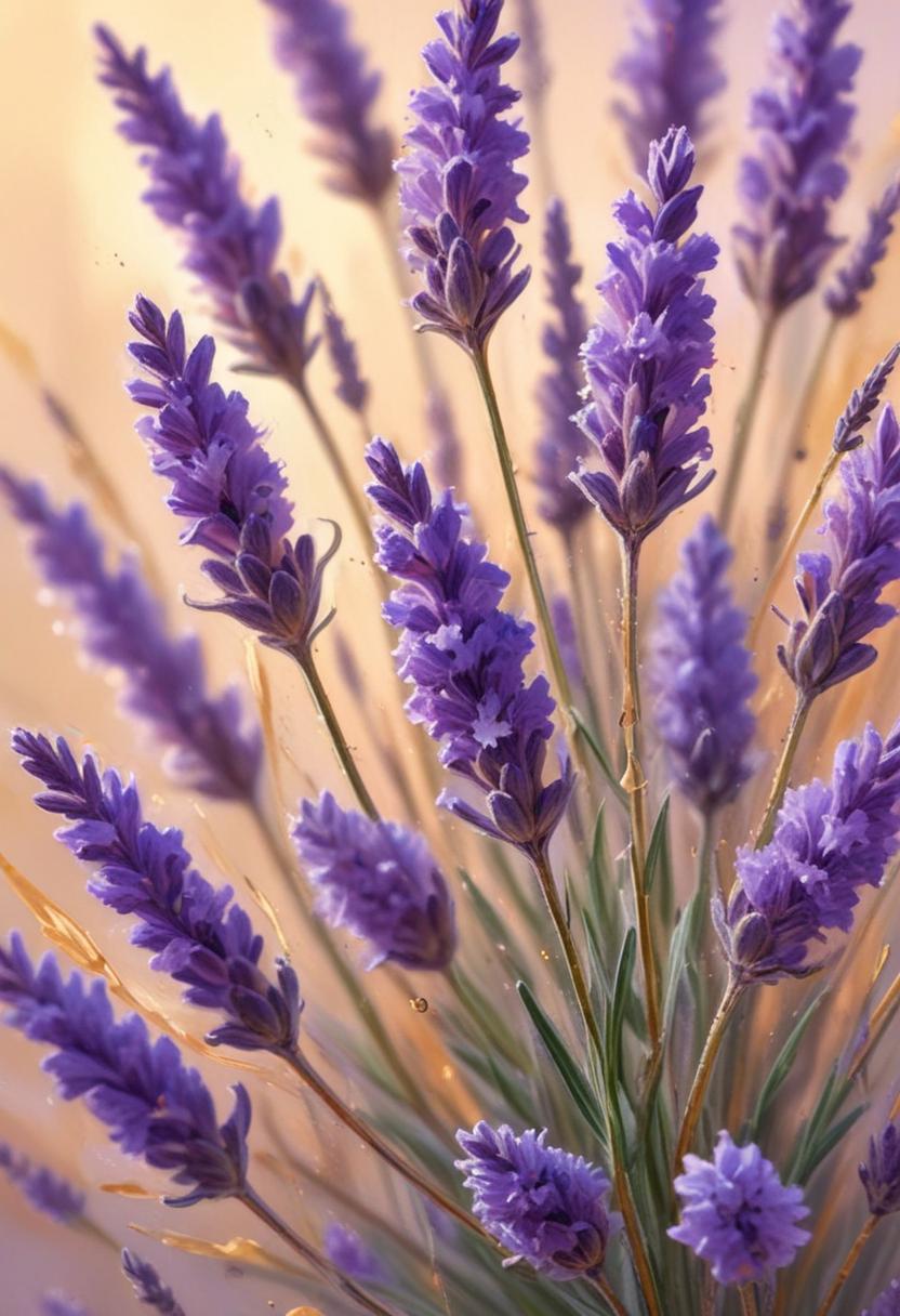 Lavender flowers in bloom Lavender flowers in bloom
