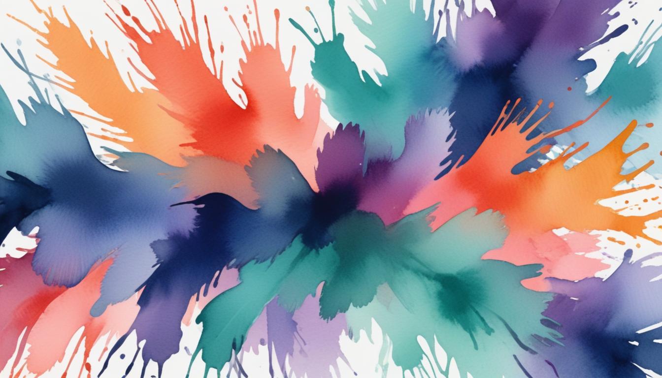 Abstract watercolor splashes Abstract watercolor splashes