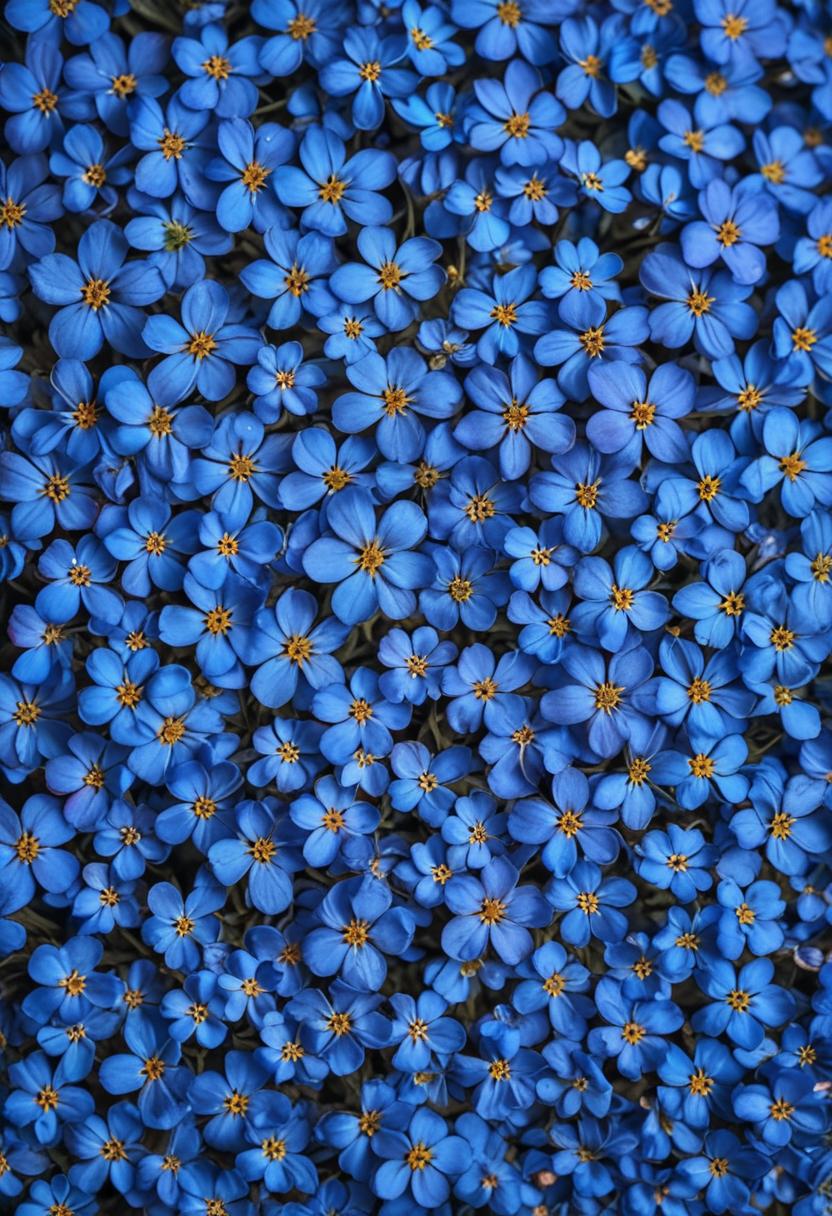 Blue flowers in bloom Blue flowers in bloom