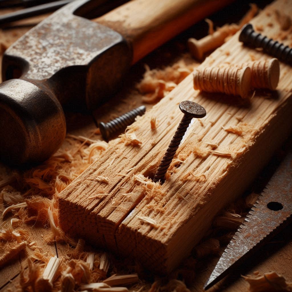 Woodworking tools and wood Woodworking tools and wood