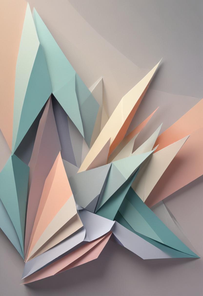 Pastel paper geometric abstract Pastel paper geometric abstract
