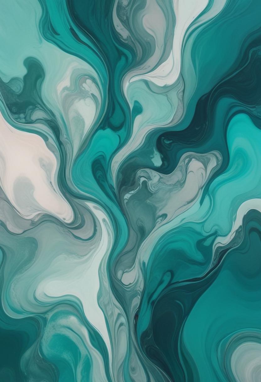 Abstract teal and white swirls Abstract teal and white swirls