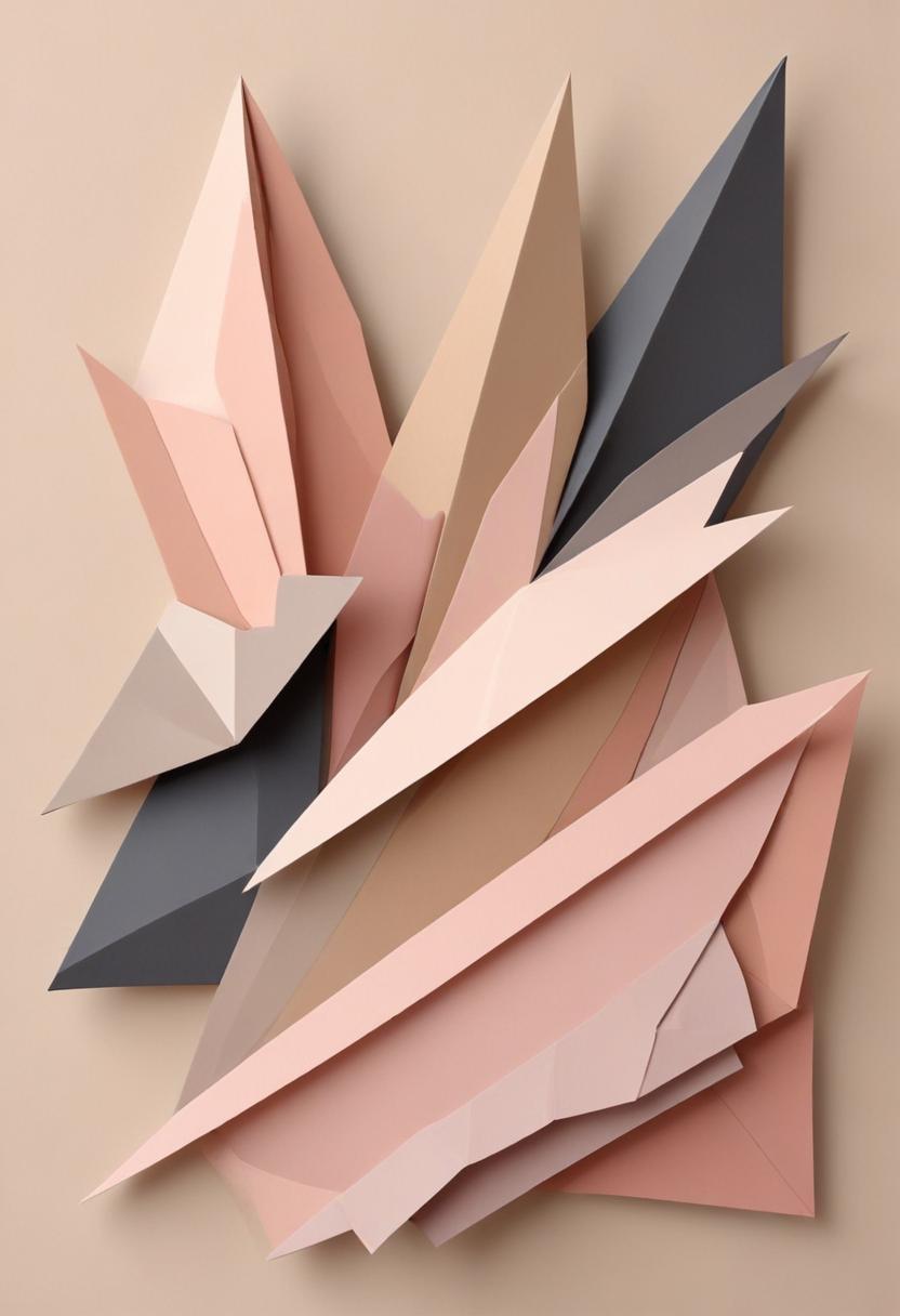 Abstract paper sculpture Abstract paper sculpture