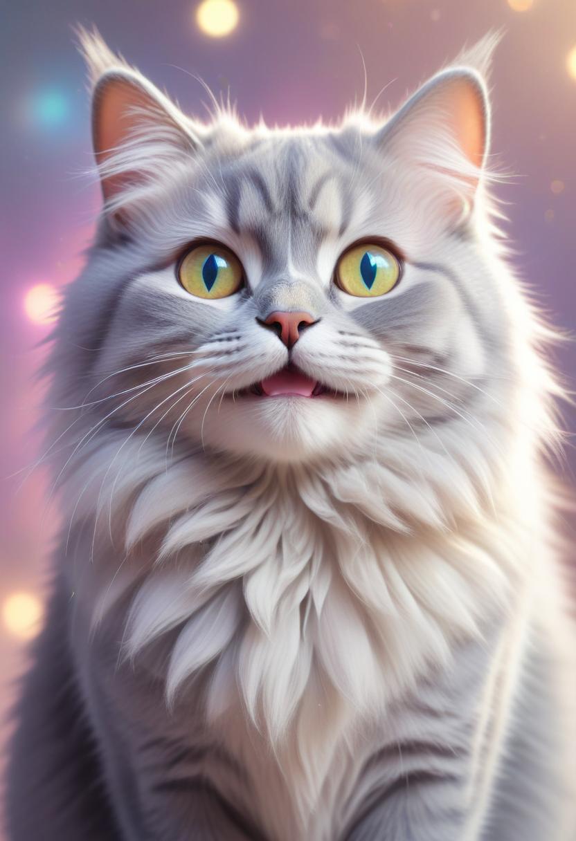 Grey cat with yellow eyes Grey cat with yellow eyes