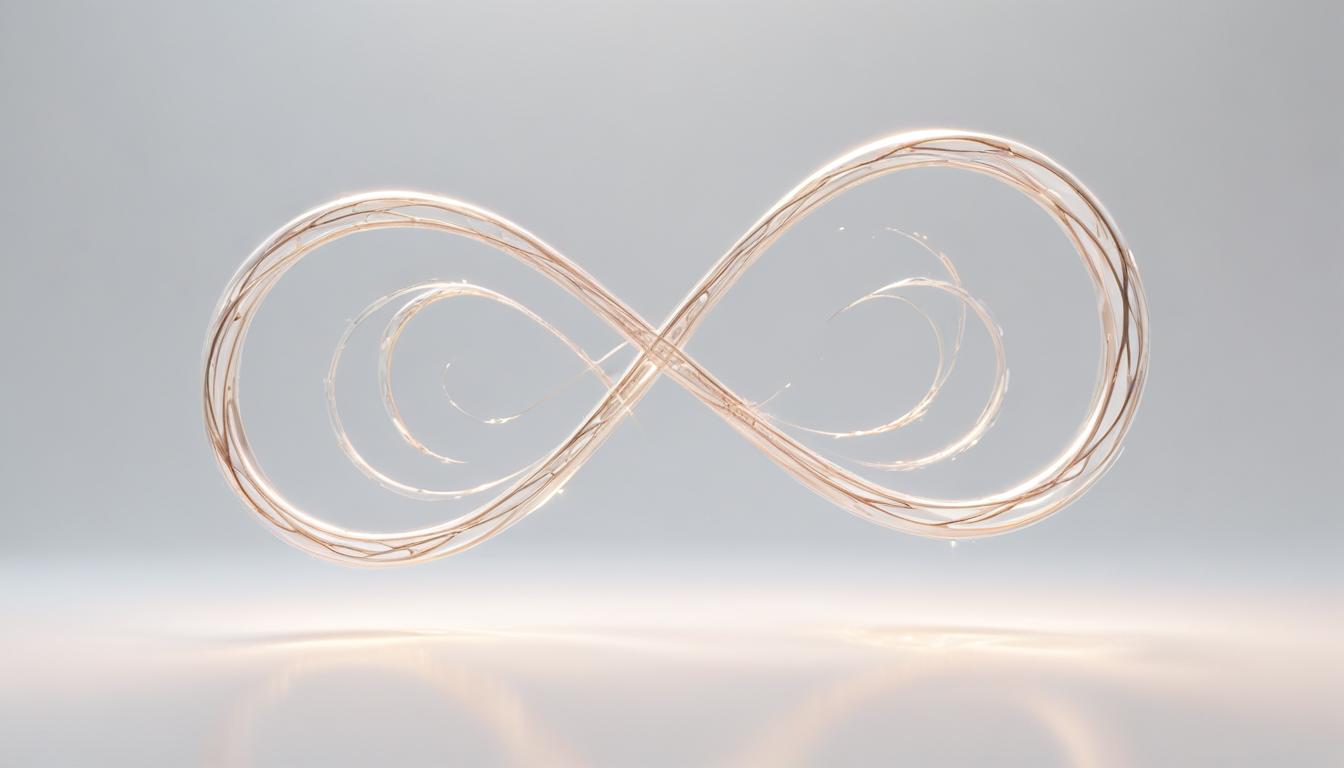 Infinity symbol made of light Infinity symbol made of light
