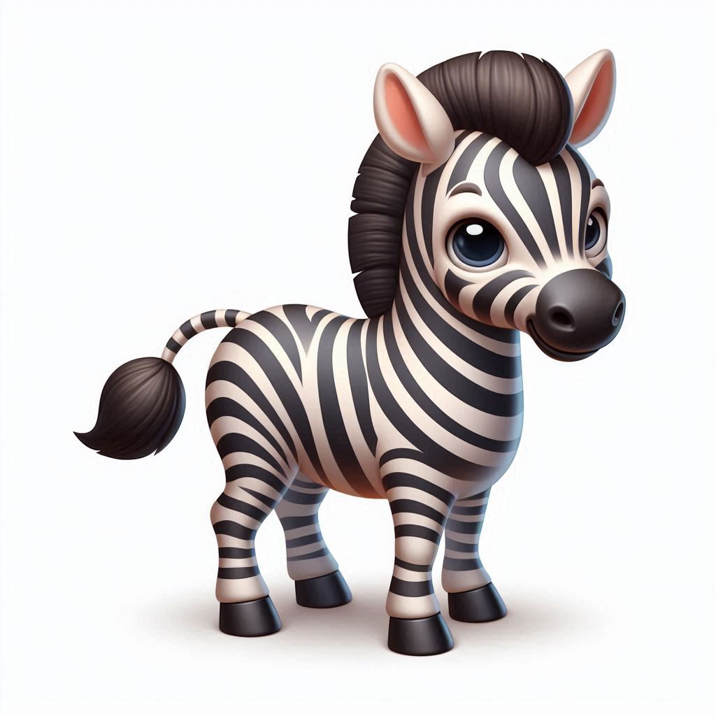 Cute cartoon zebra Cute cartoon zebra