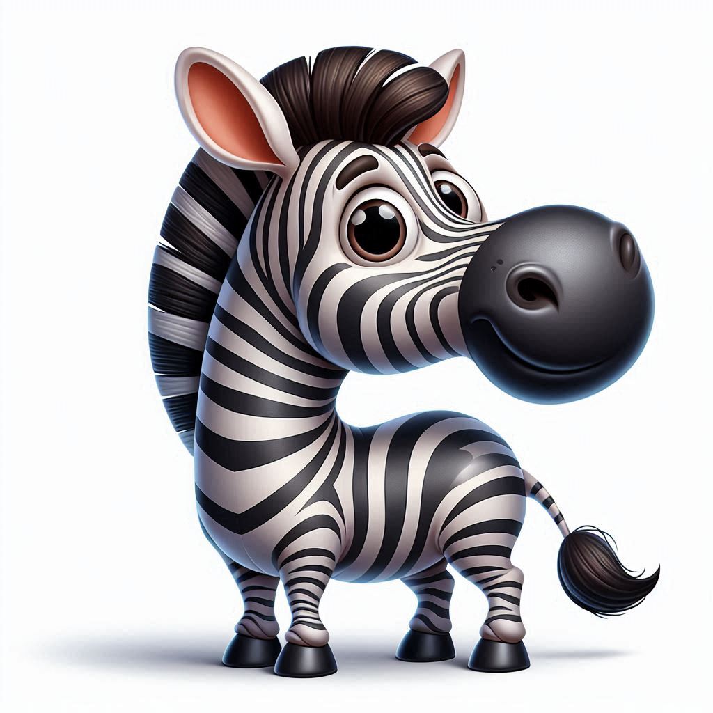 Cartoon zebra illustration Cartoon zebra illustration