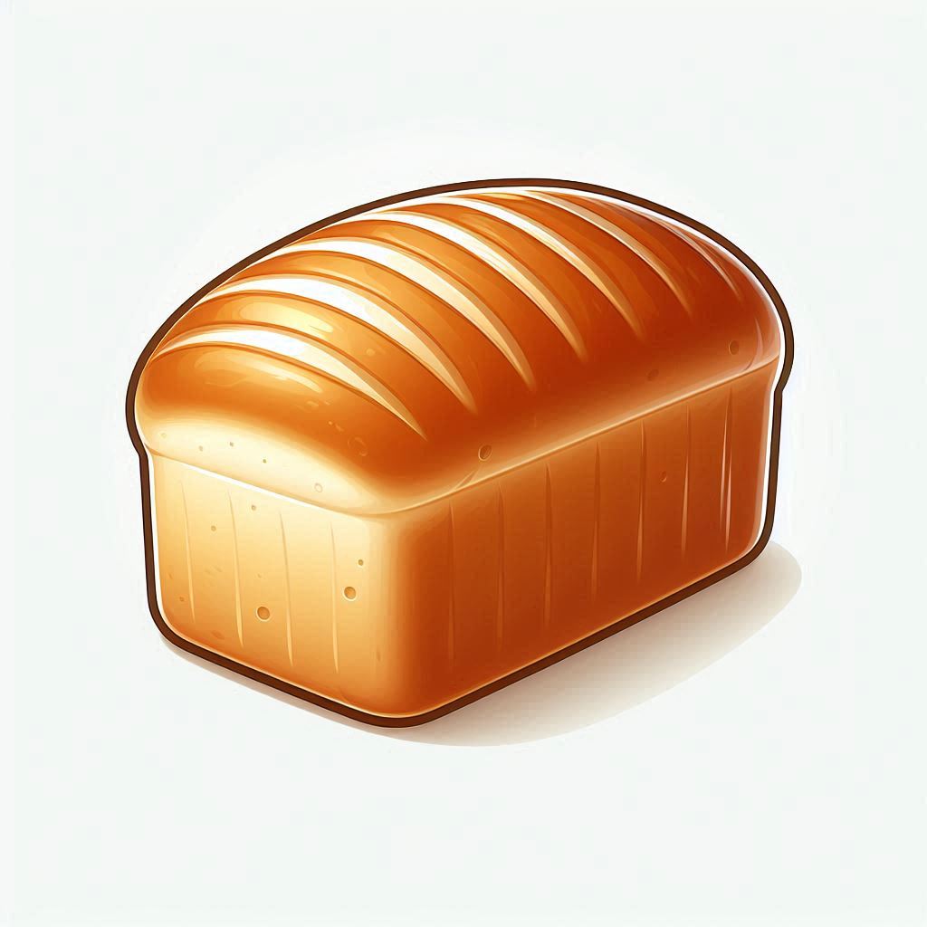 Loaf of bread on white background Loaf of bread on white background