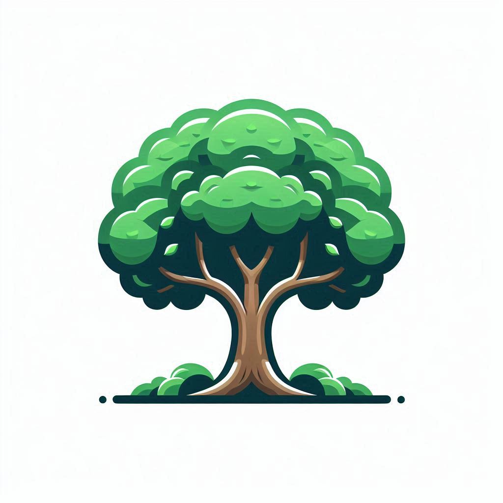 Green tree illustration Green tree illustration