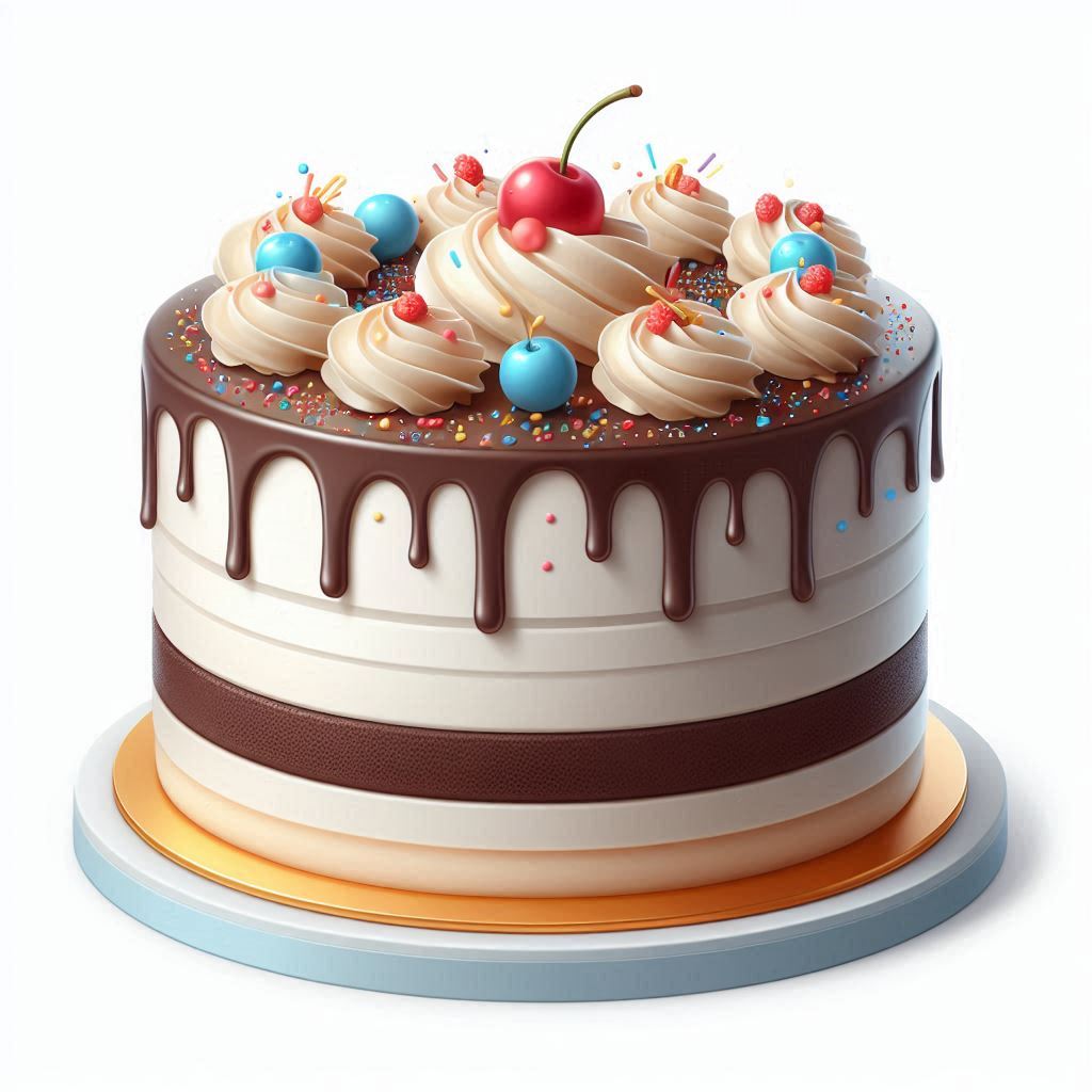 Chocolate drizzle cake with cherry Chocolate drizzle cake with cherry