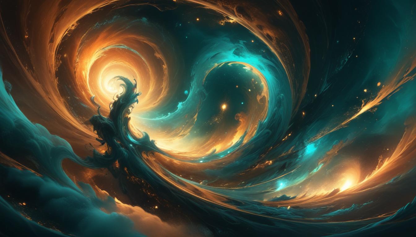 Abstract space swirls Abstract space swirls