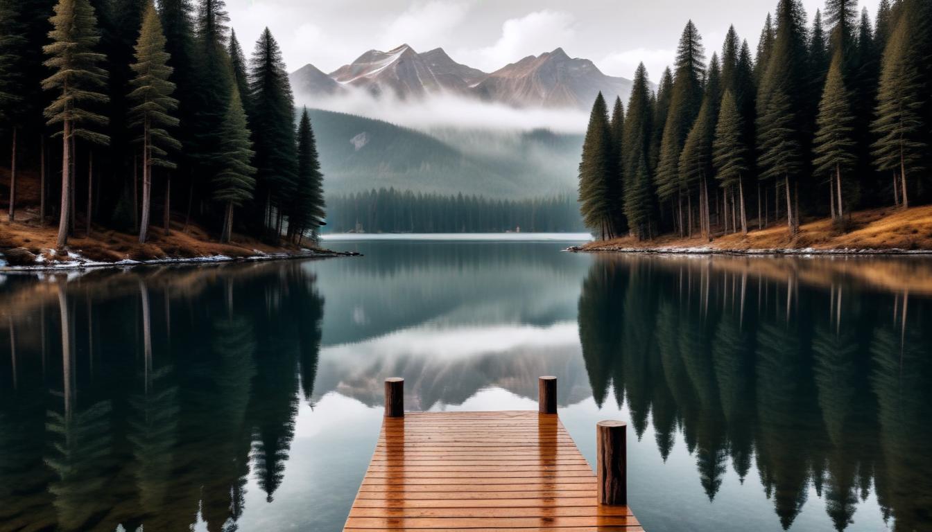 Mountain lake dock Mountain lake dock