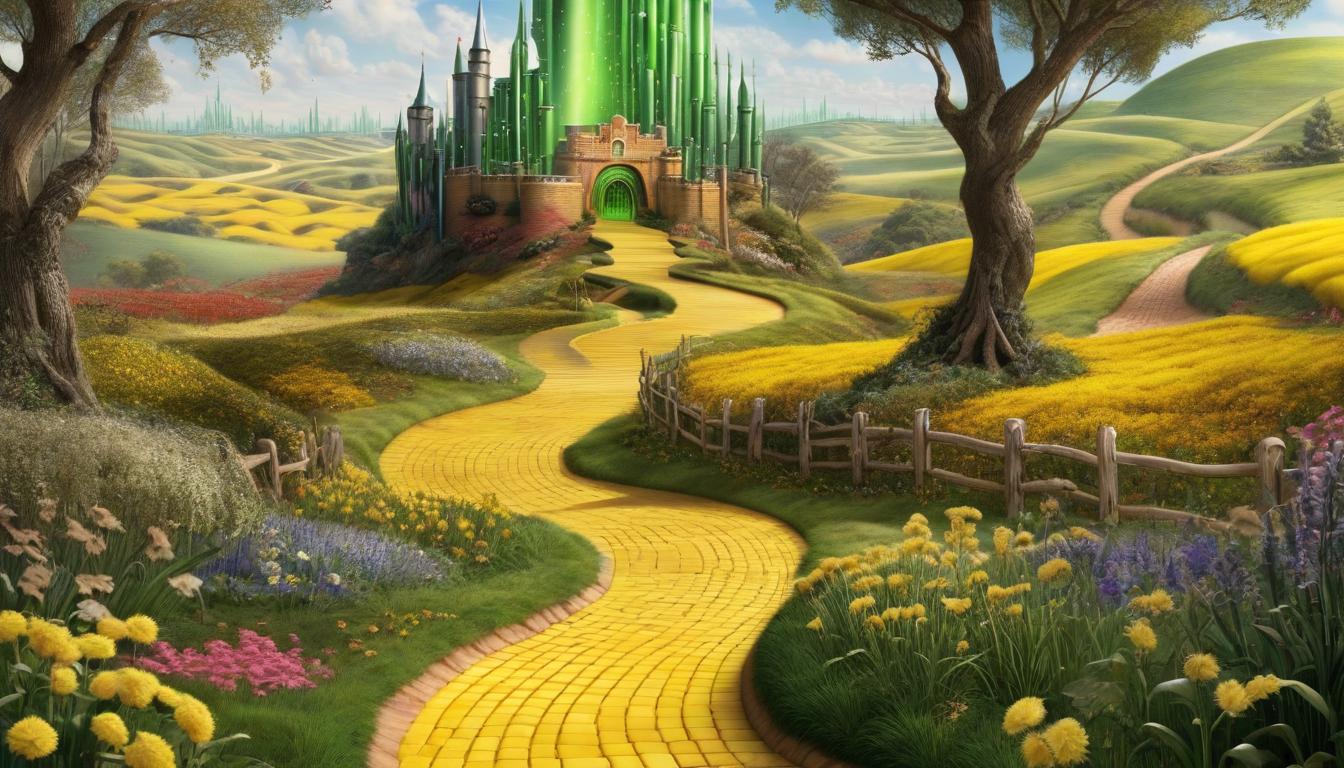 Yellow brick road to emerald city Yellow brick road to emerald city
