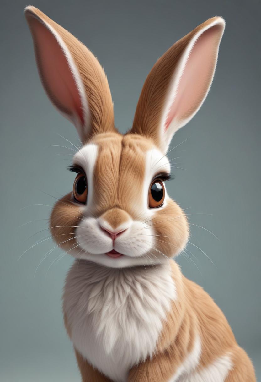 Cute brown bunny portrait Cute brown bunny portrait