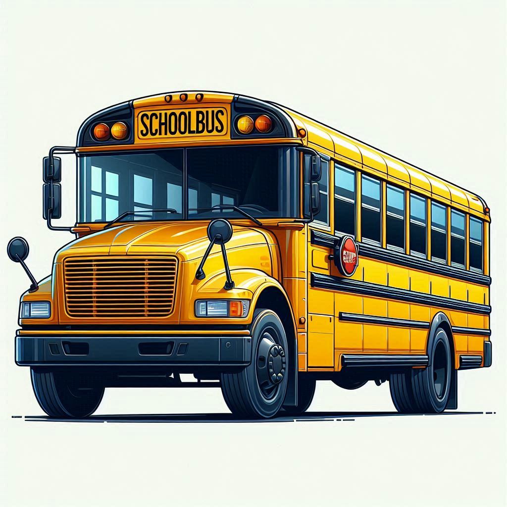 Yellow school bus illustration Yellow school bus illustration