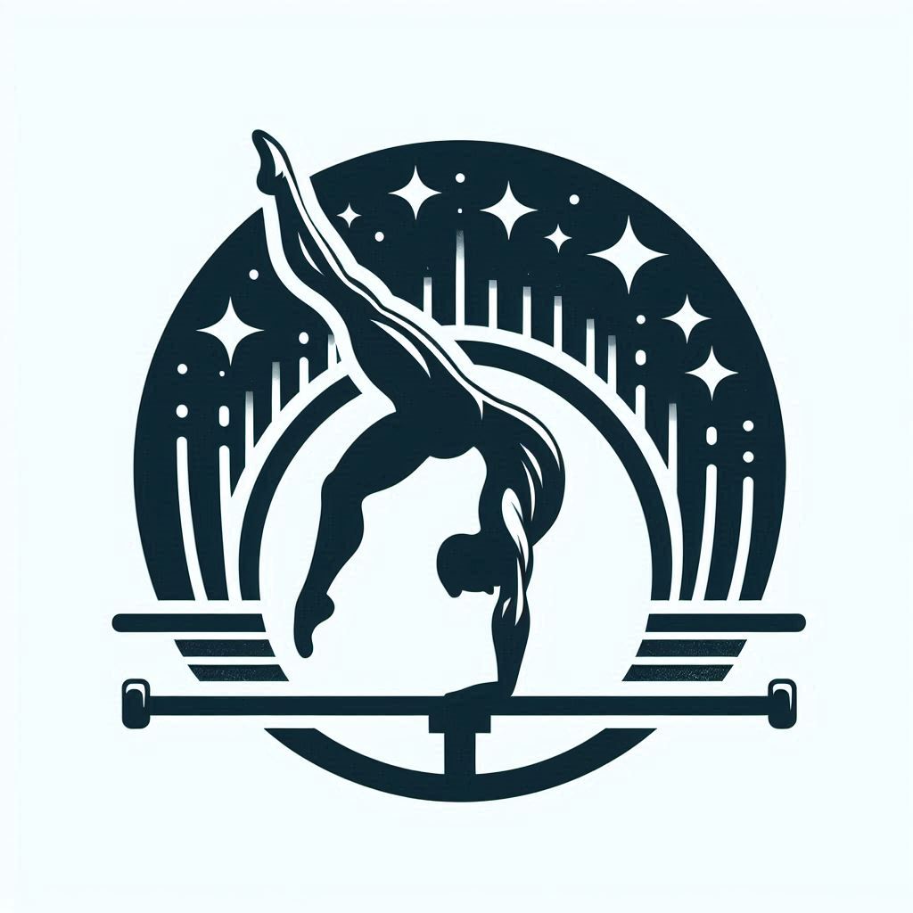 Male gymnast performing on horizontal bar at night Male gymnast performing on horizontal bar at night