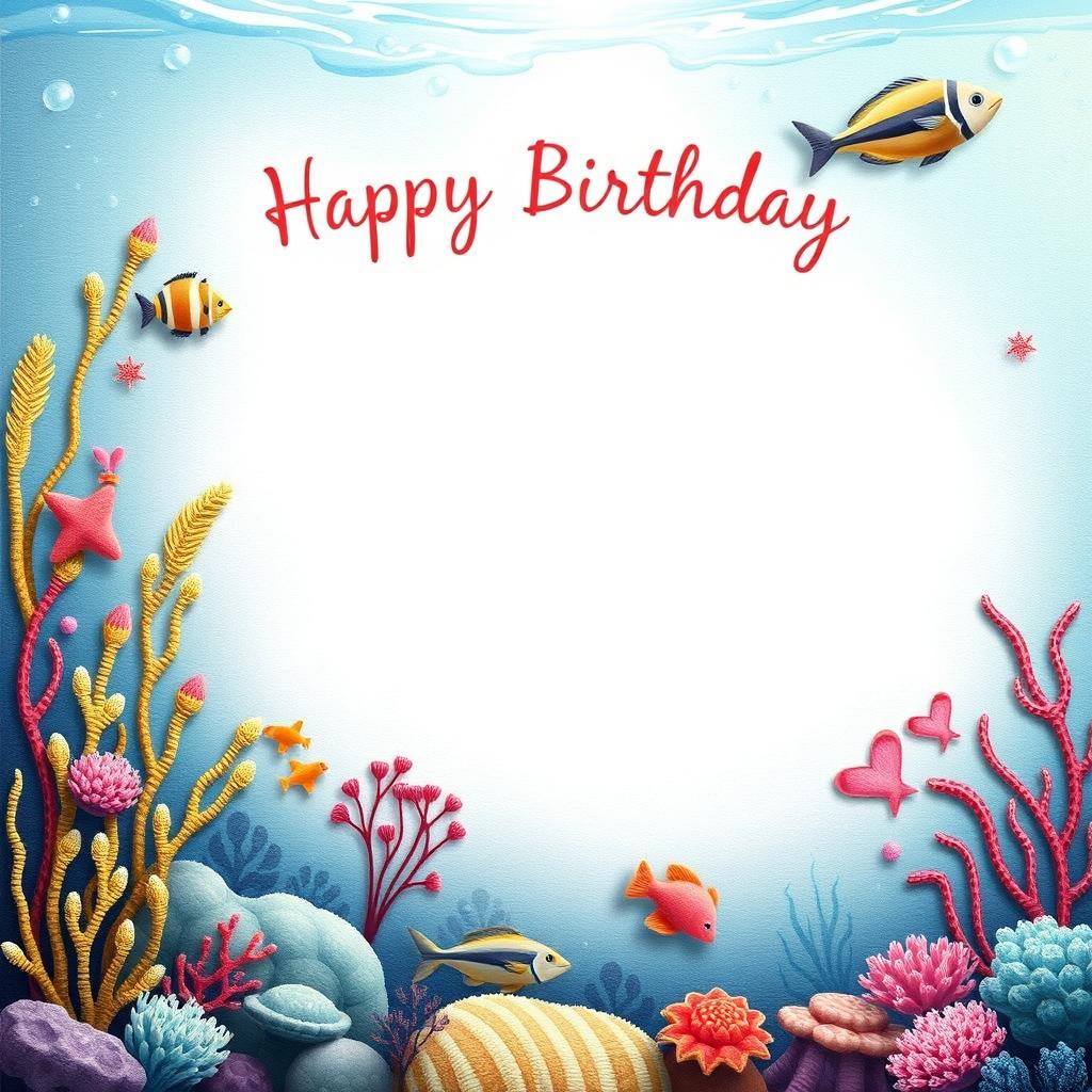 Happy birthday underwater card Happy birthday underwater card
