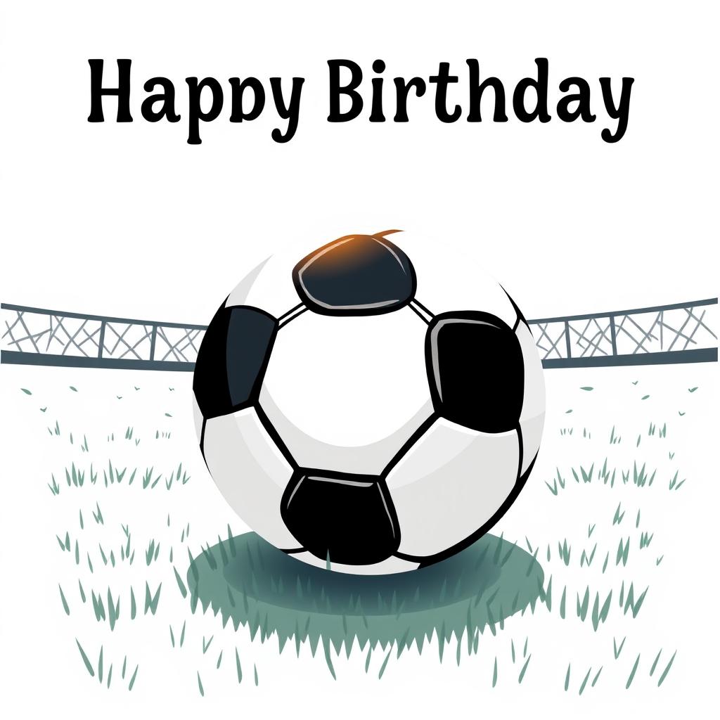 Happy birthday soccer ball Happy birthday soccer ball