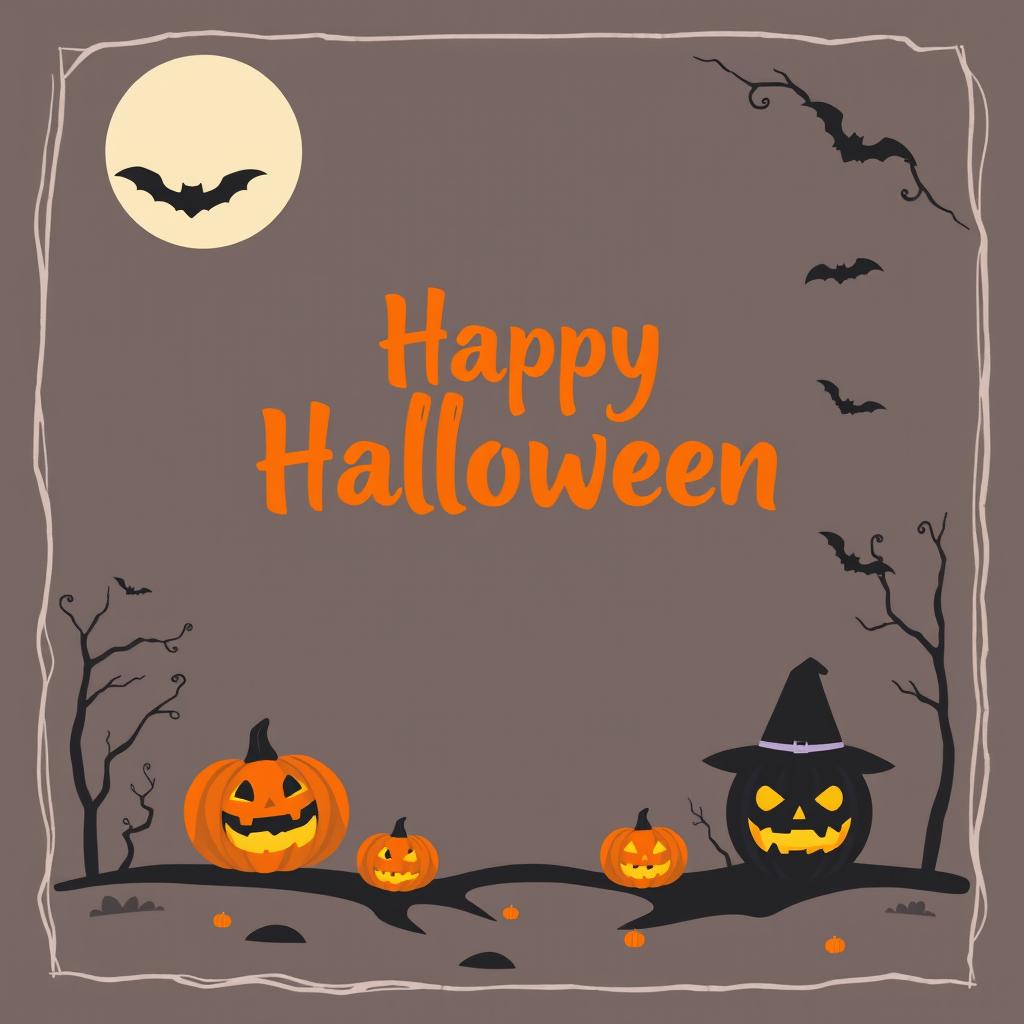 Happy halloween greeting card Happy halloween greeting card