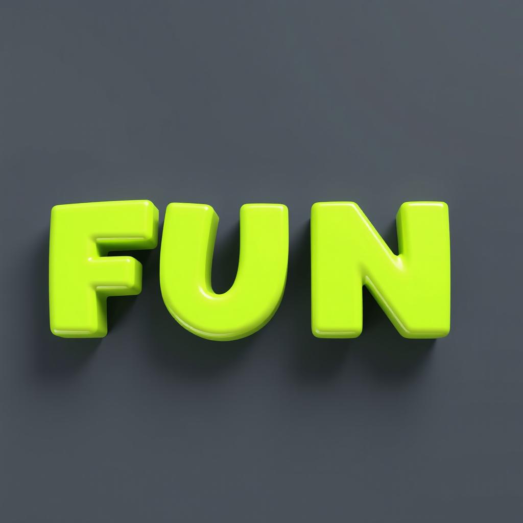 Fun in 3d letters Fun in 3d letters