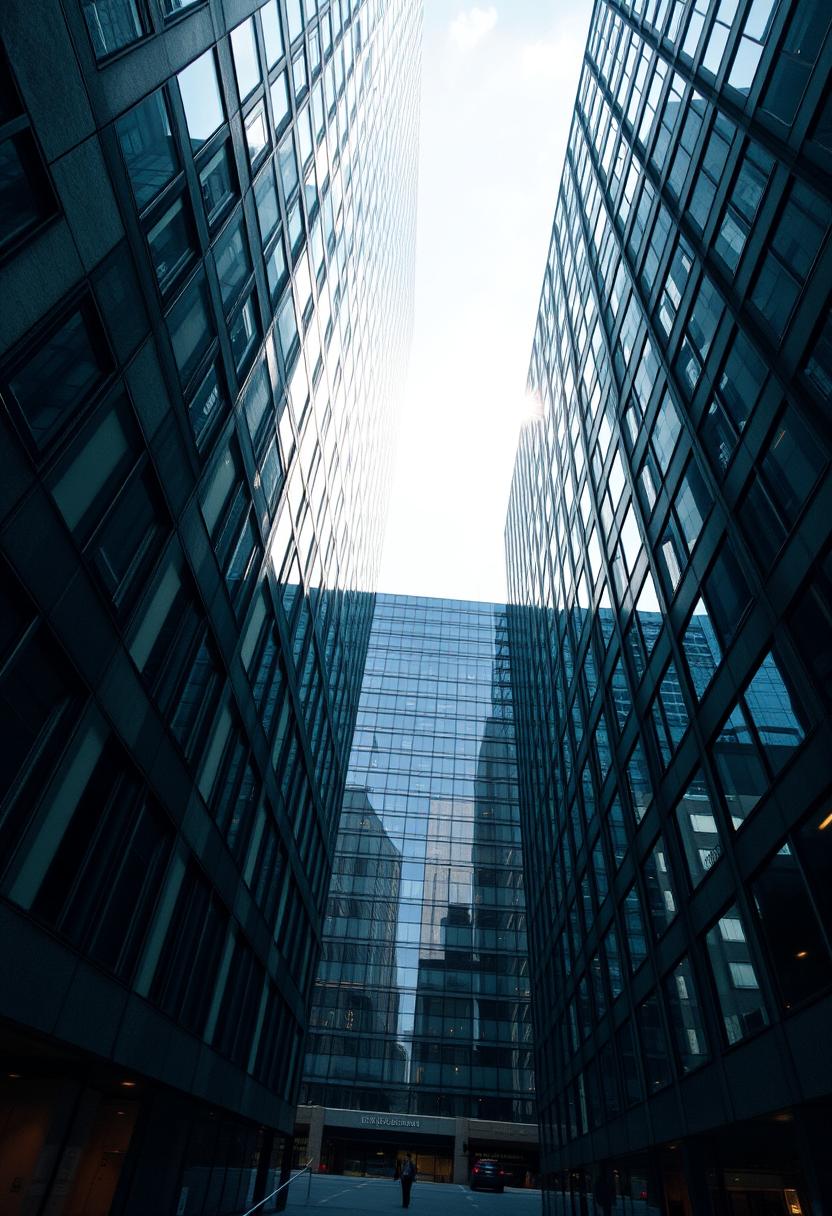 Tall buildings in the city Tall buildings in the city