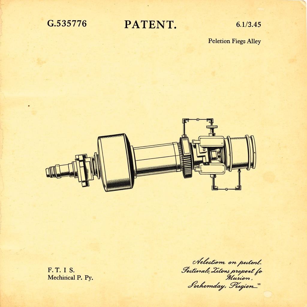 A patent for a mechanical device A patent for a mechanical device