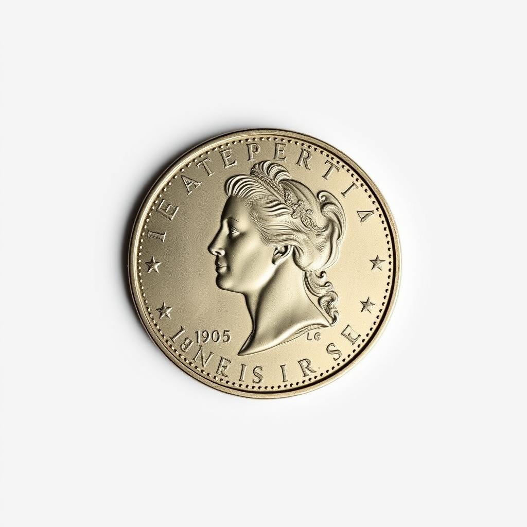 This is a gold coin from 1905 This is a gold coin from 1905