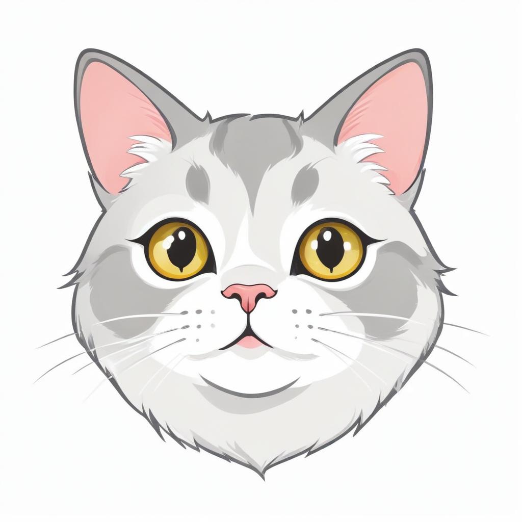 Gray cat with yellow eyes stares at the camera Gray cat with yellow eyes stares at the camera