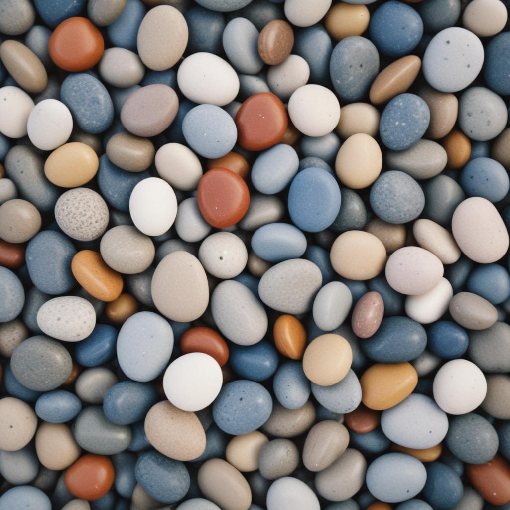 Smooth stones on a beach Smooth stones on a beach