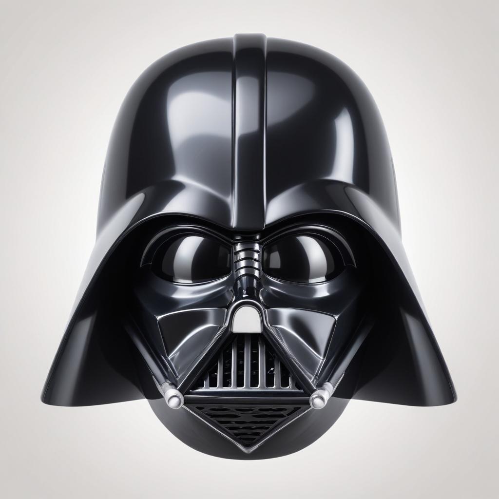 A darth vader helmet against a white background A darth vader helmet against a white background