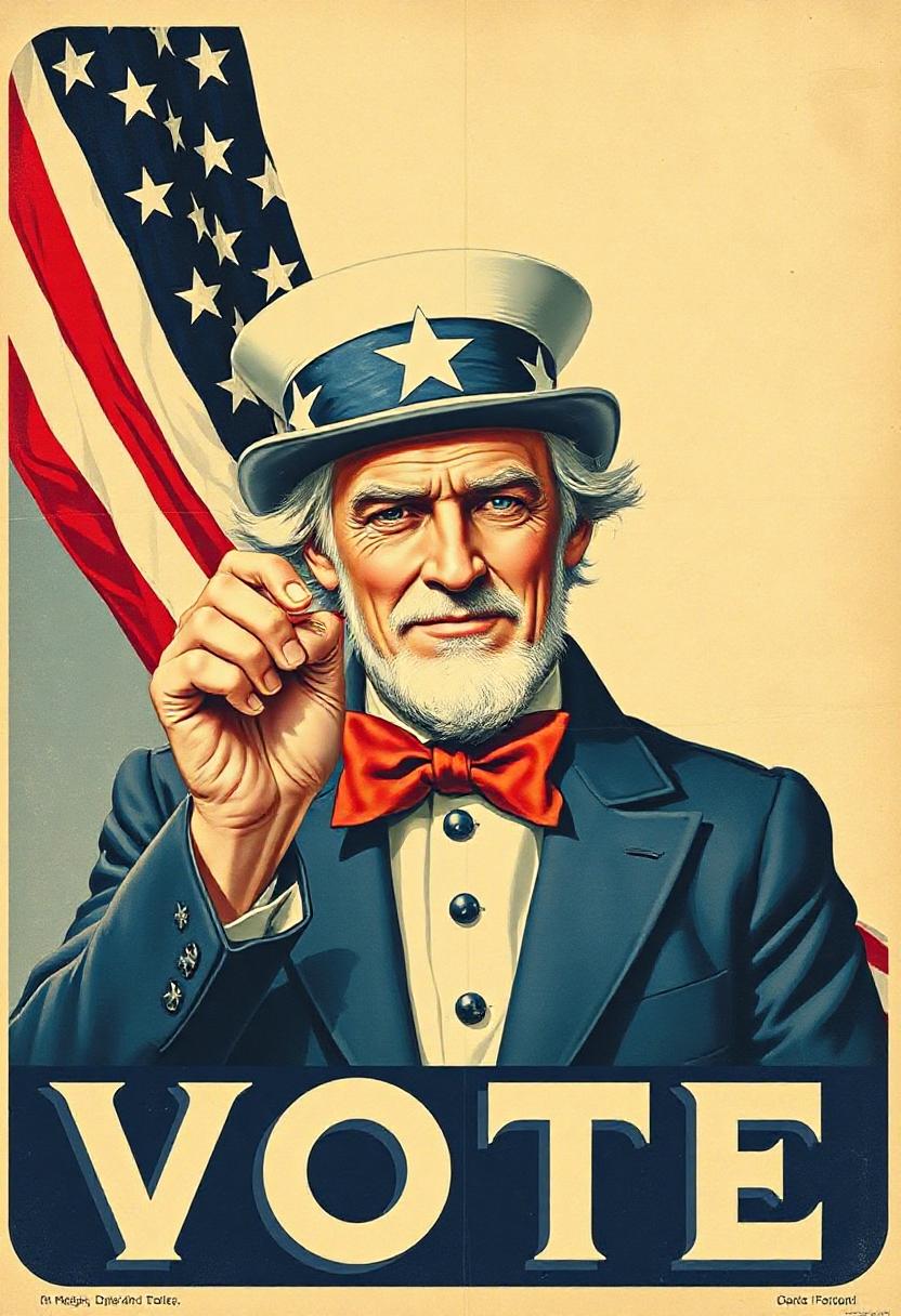 Uncle sam urges you to vote Uncle sam urges you to vote
