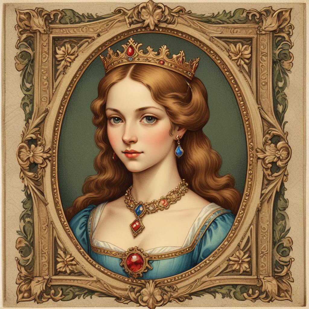 Renaissance portrait of a young queen Renaissance portrait of a young queen