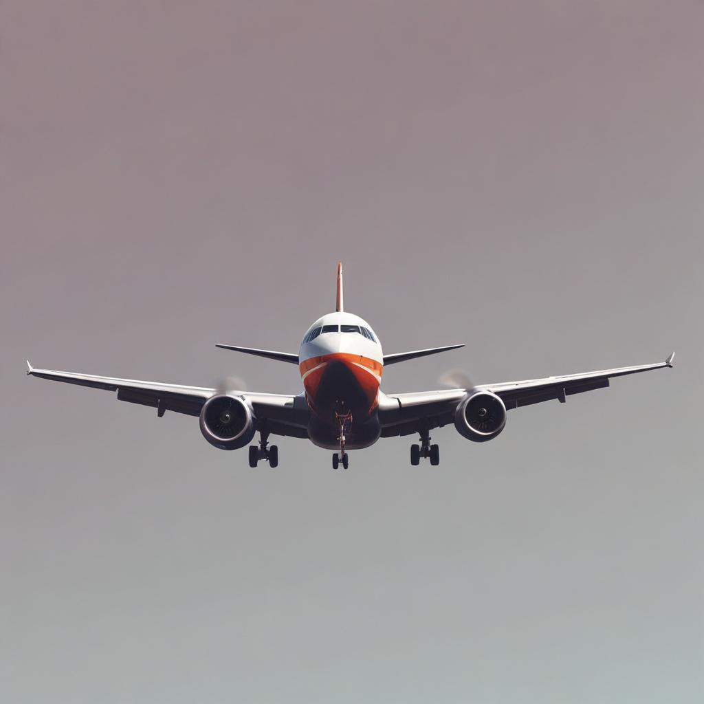 A plane approaches a runway for landing A plane approaches a runway for landing