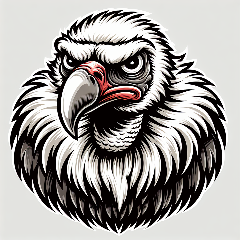 A close-up of a vulture's head A close-up of a vulture's head