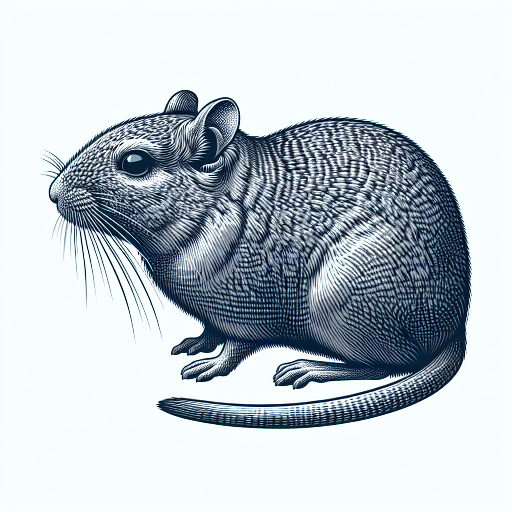 A detailed illustration of a gerbil A detailed illustration of a gerbil