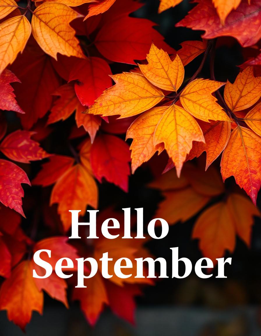 Hello september, a beautiful time for fall foliage Hello september, a beautiful time for fall foliage