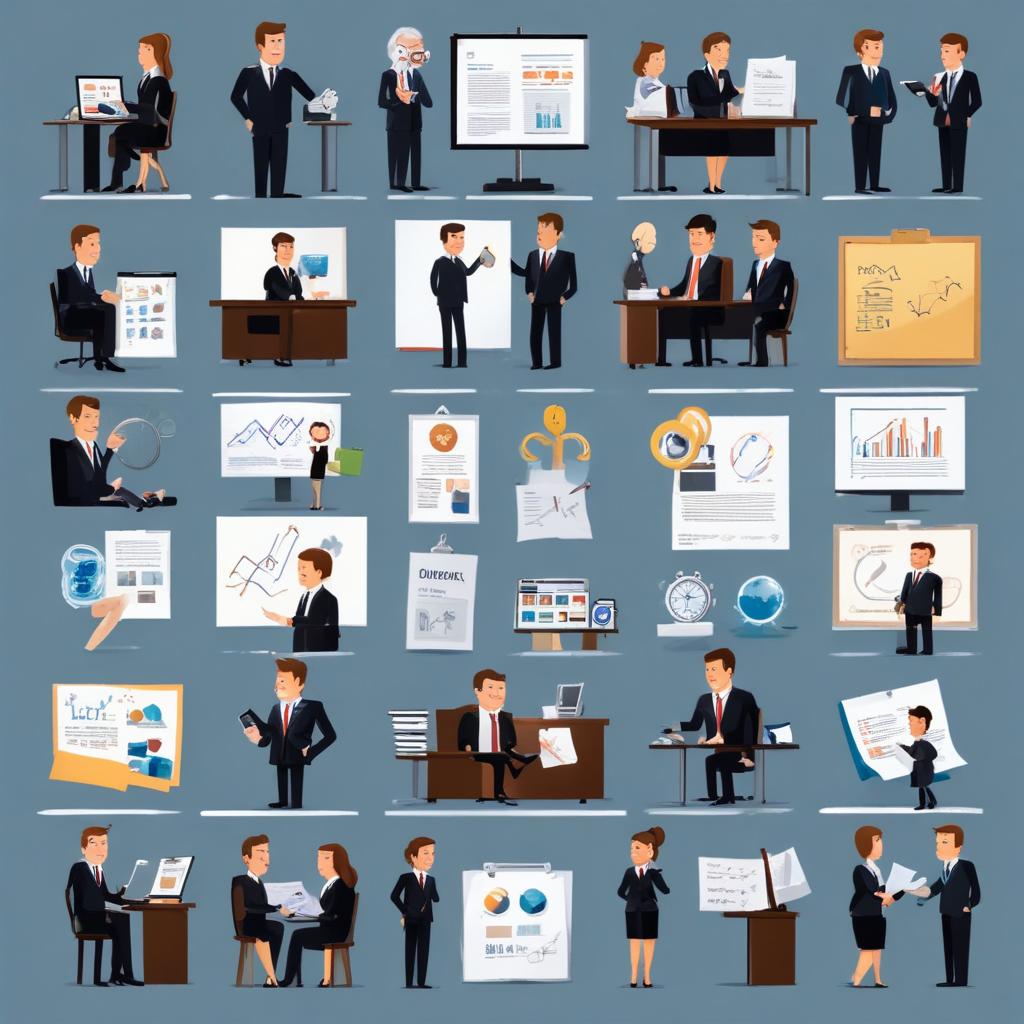 Business people working in the office Business people working in the office