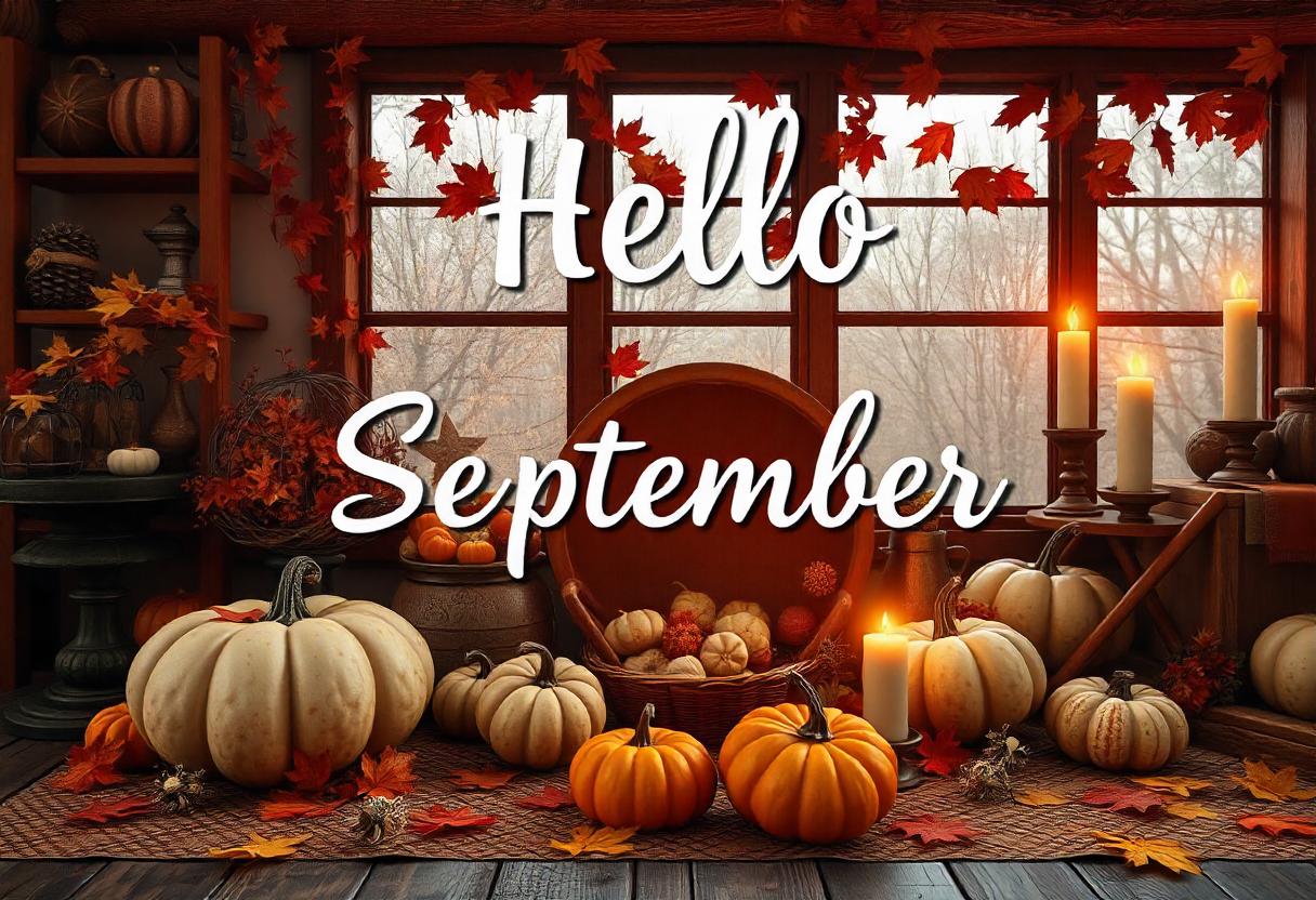 Hello september, fall brings pumpkins and candles! Hello september, fall brings pumpkins and candles!