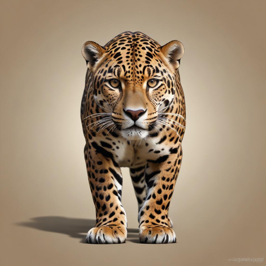 A jaguar walks towards the camera A jaguar walks towards the camera