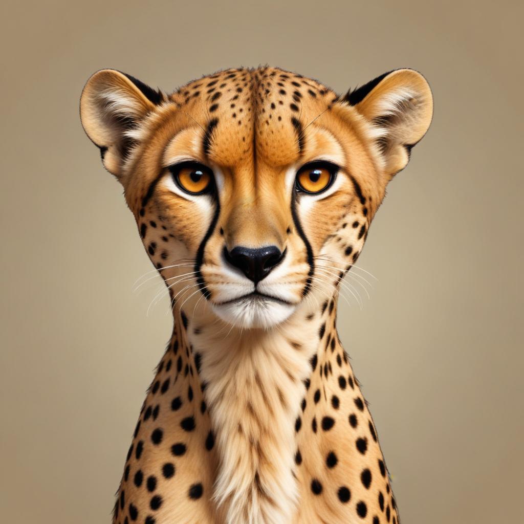 A cheetah stares directly at the camera A cheetah stares directly at the camera