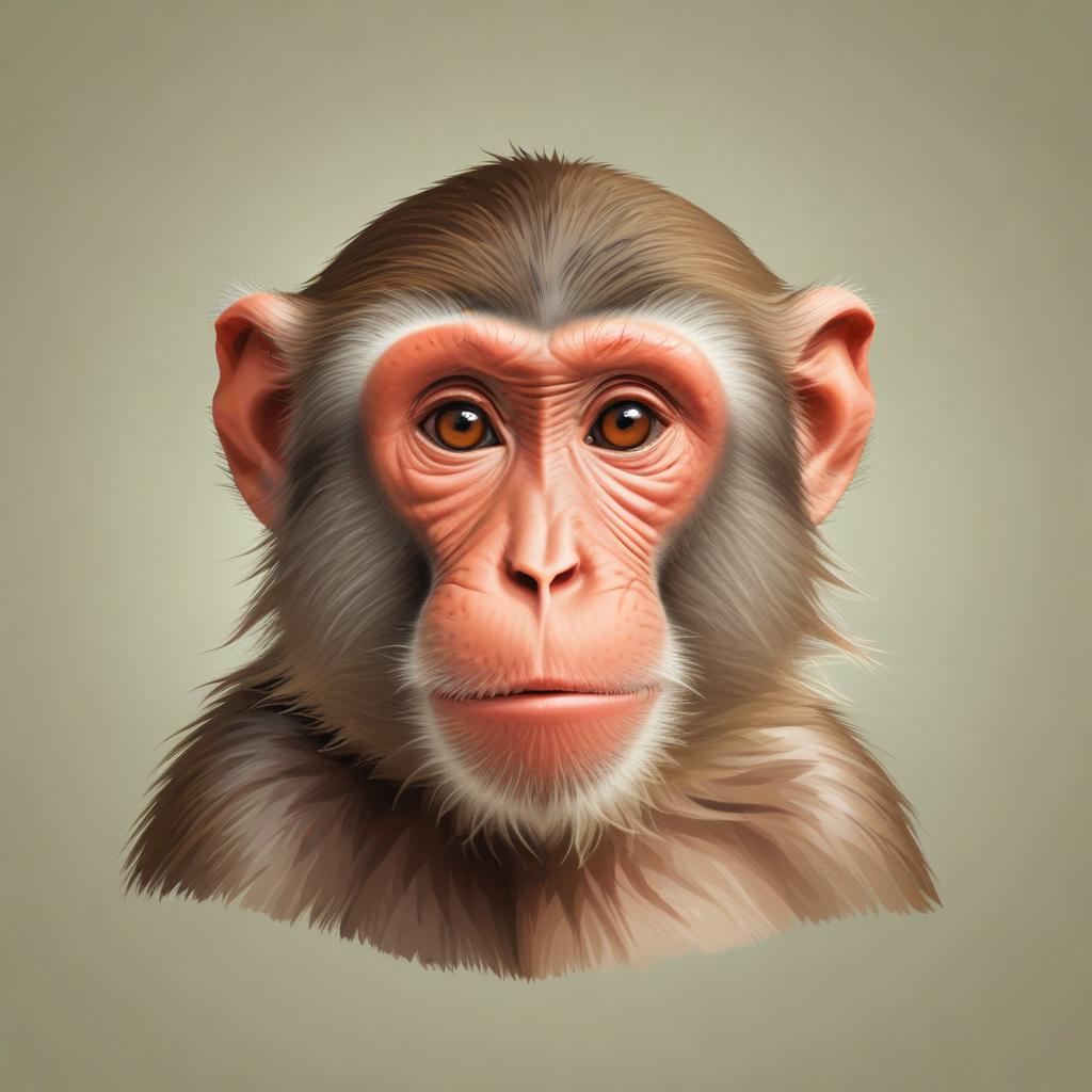 A monkey stares intensely at the camera A monkey stares intensely at the camera