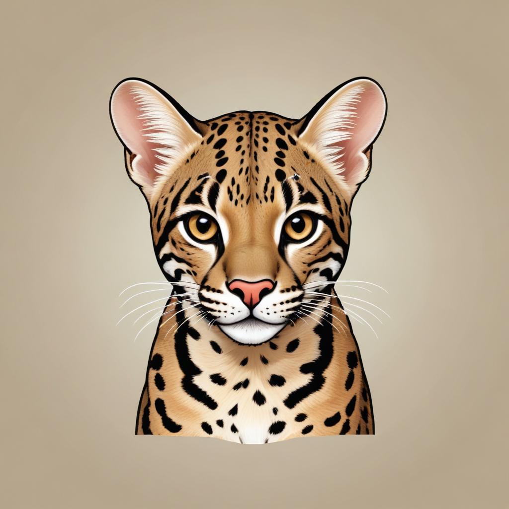 A close-up of a small, wild cat A close-up of a small, wild cat