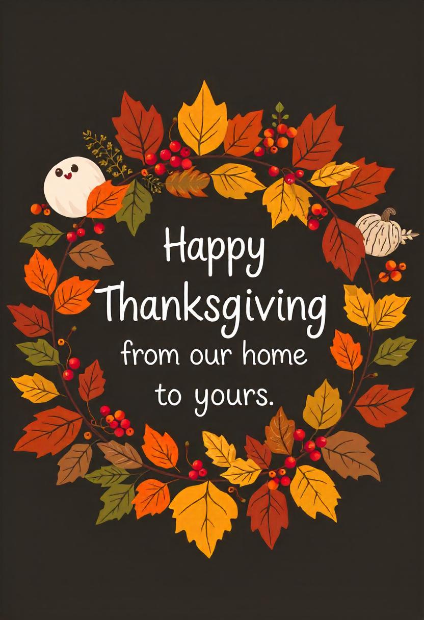 Happy thanksgiving from our home to yours Happy thanksgiving from our home to yours