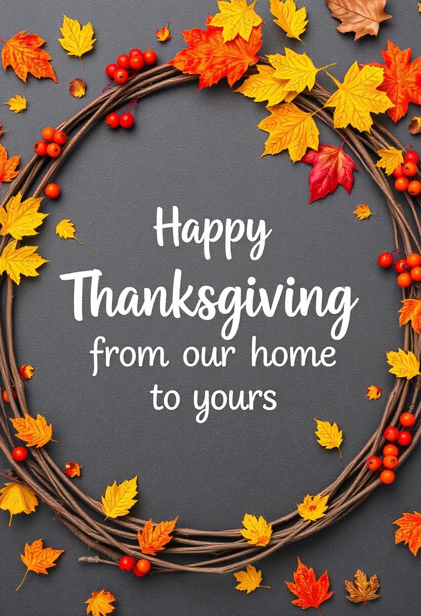 Happy thanksgiving from our home to yours Happy thanksgiving from our home to yours