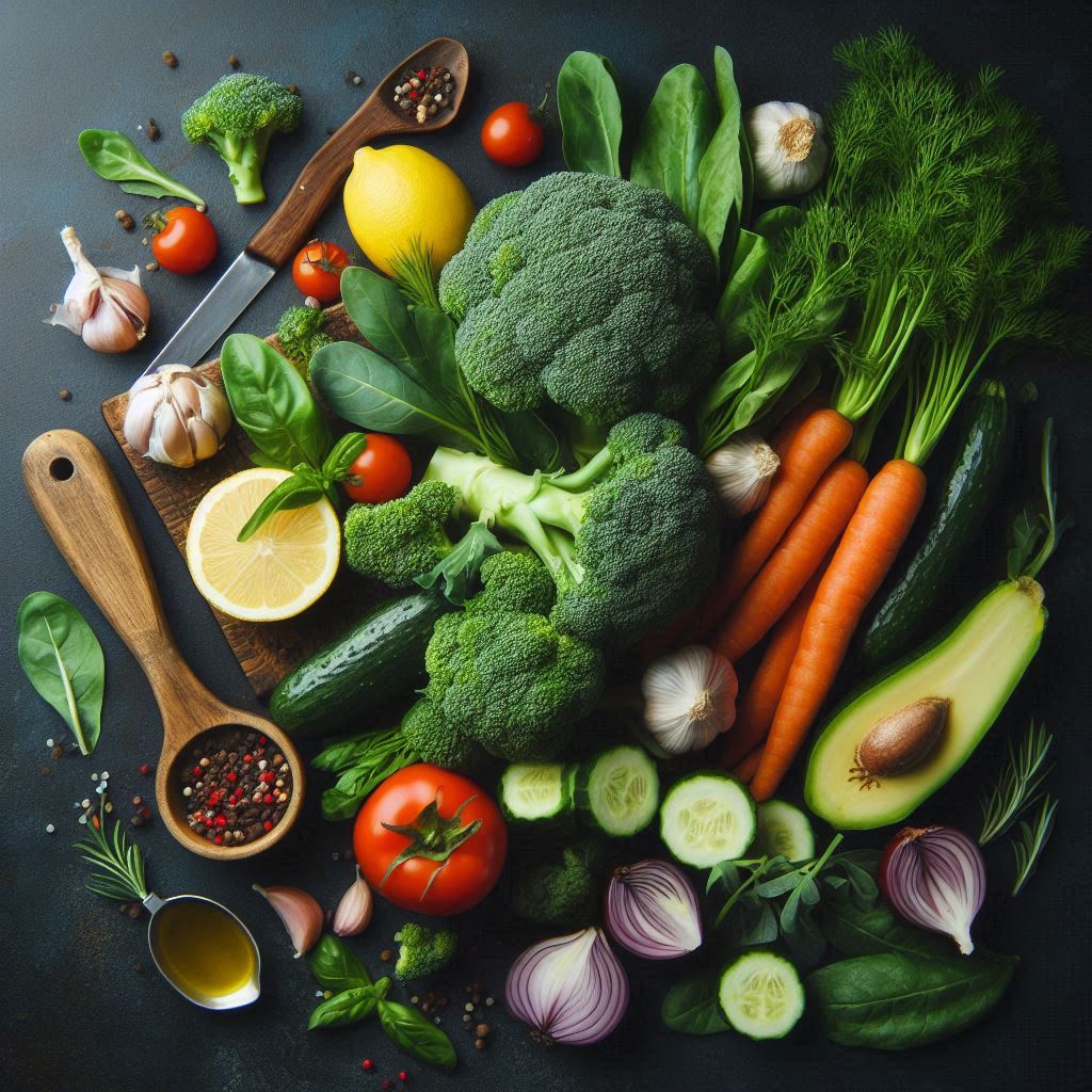 Fresh vegetables are ready for cooking Fresh vegetables are ready for cooking