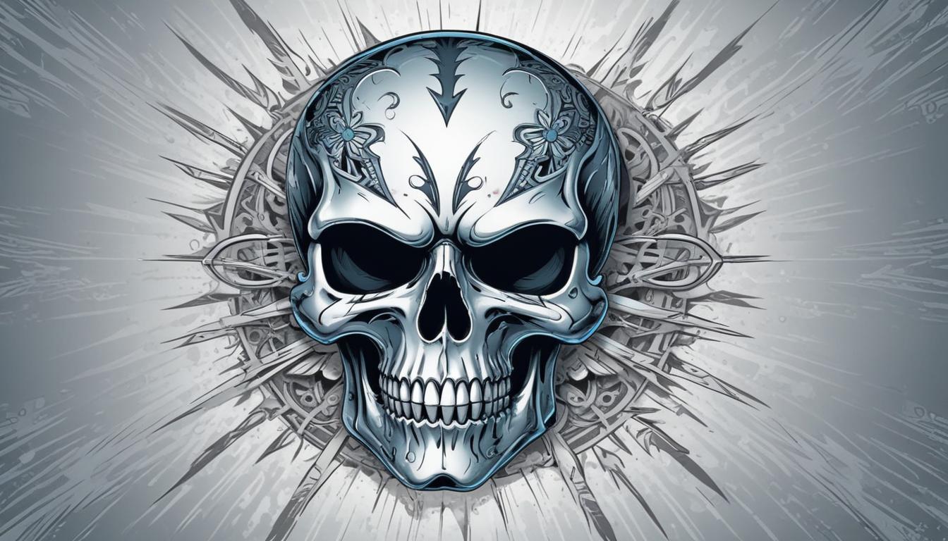 Intricate patterned skull design Intricate patterned skull design