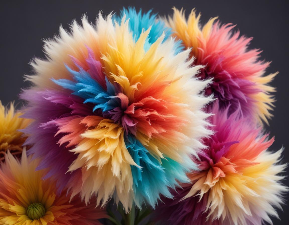 Colorful artificial flowers arranged in a bouquet Colorful artificial flowers arranged in a bouquet